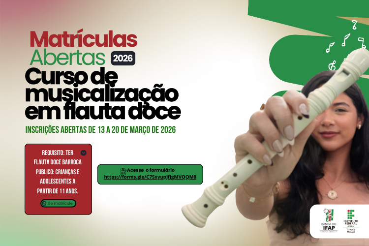 Inscrições abertas para curso de musicalização